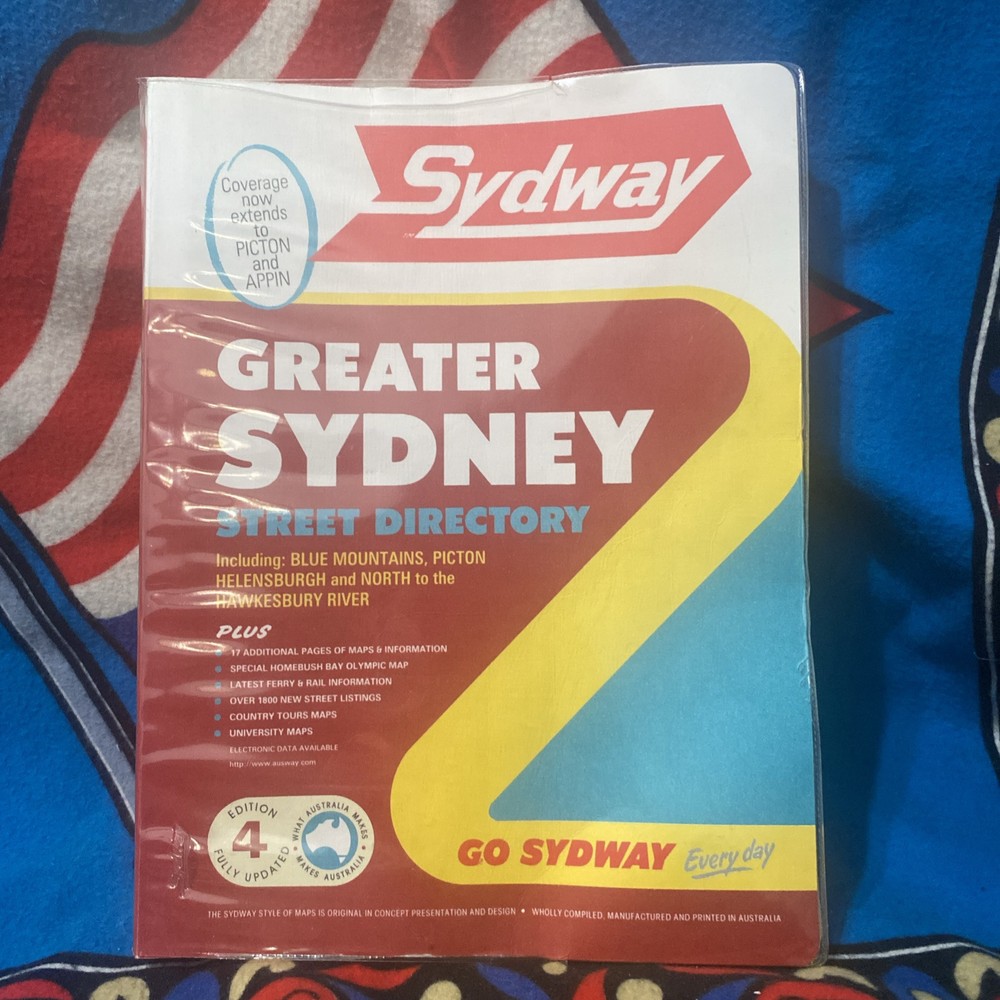 Sydway Greater Sydney & Blue Mountains Street Directory Edition 4 With Cover