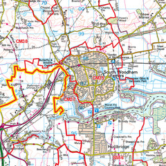 (G111) Map of South West London SW Postcode Sectors, SW London Postcodes
