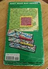 London A-Z Map lot x2 100 & 35 mile tourist Geography travel vacation research