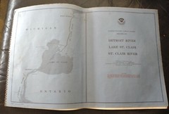 VTG NOAA Sailing Chart Book Detroit River Lake St Clair River Maps 1979 Sailing