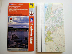 Brecon Beacons National Park OL13 Ordnance Survey Explorer Tuff map E Area 2007