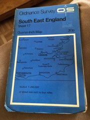 3x joblot OS Quarter-Inch Paper Maps (job OSX) 1970s