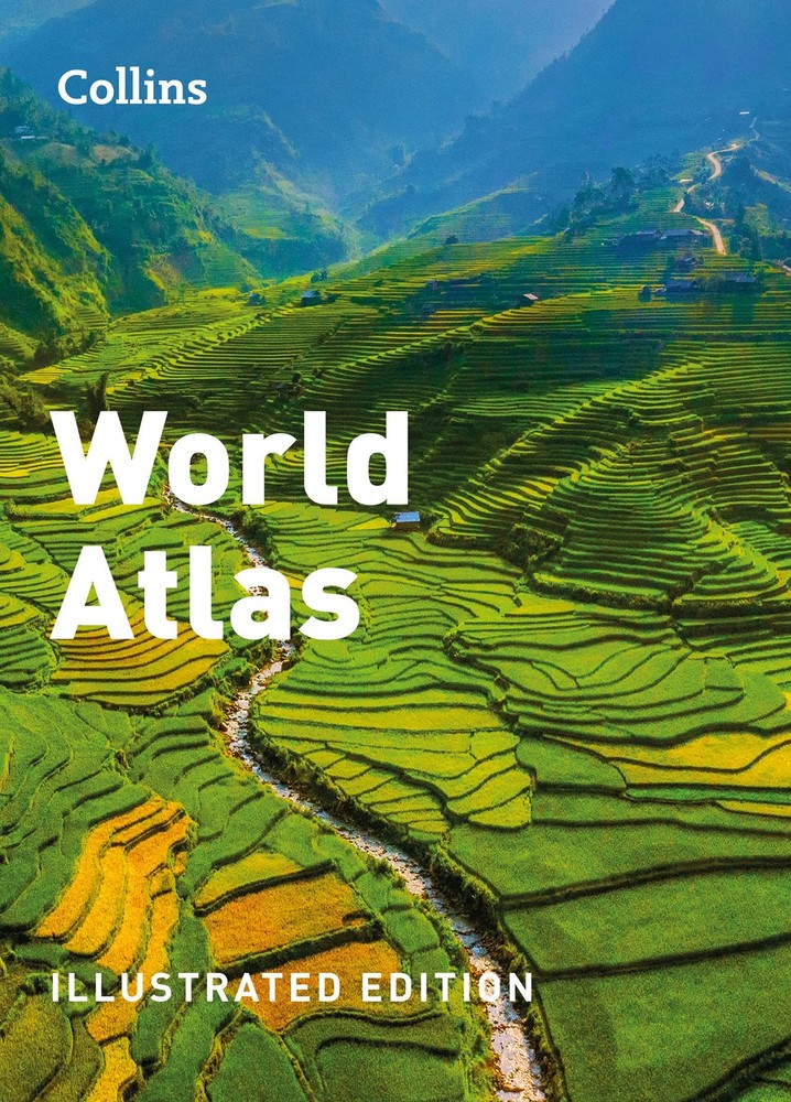 COLLINS WORLD ATLAS: ILLUSTRATED EDITION BY Collins Maps PAPERBACK **NEW**