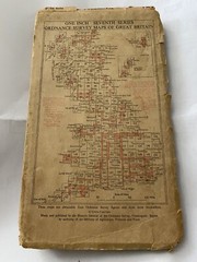 Vintage Ordnance Survey Linen Backed Map Fakenham 1954 One Inch/One Mile.Good