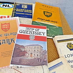 Vintage Ordnance Survey Shell Michelin BP AA British Road Travel Maps Bundle x33