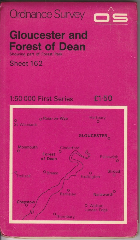 Ordnance Survey 1:50,000 Map First Series Sheet 162: Gloucester & Forest of Dean