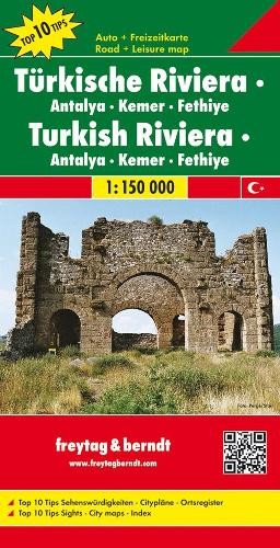 Freytag-Berndt Turkish Riviera – Antalya – Kemer – Fethiye, Au (Map) (UK IMPORT)