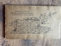 Vintage Ordnance Survey Popular one Inch Cloth Map, Stroud &, 1933, No: 103