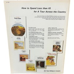 TourAmerica Guide Rand McNally Paperback 1971 Travel USA/CAN/MEX