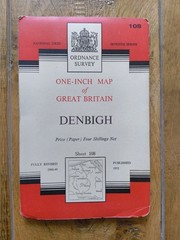 Ordnance Survey Denbigh 1 Inch Sheet 108 1952 Seventh Series Map