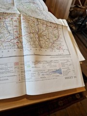 Ordnance Survey Map Of Great Britian – BUXTON AND MATLOCK – 1955 – 1/63360