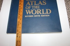 National Geographic Atlas of the World Revised Sixth Edition 1995 Hardcover Map