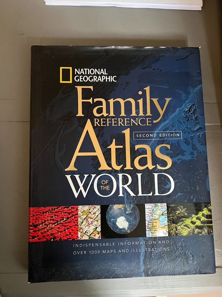 National Geographic Family Reference Atlas World 2nd edition guest book wedding