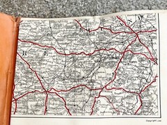 VINTAGE BACONS CYCLING & MOTORING MAP OF DERBY