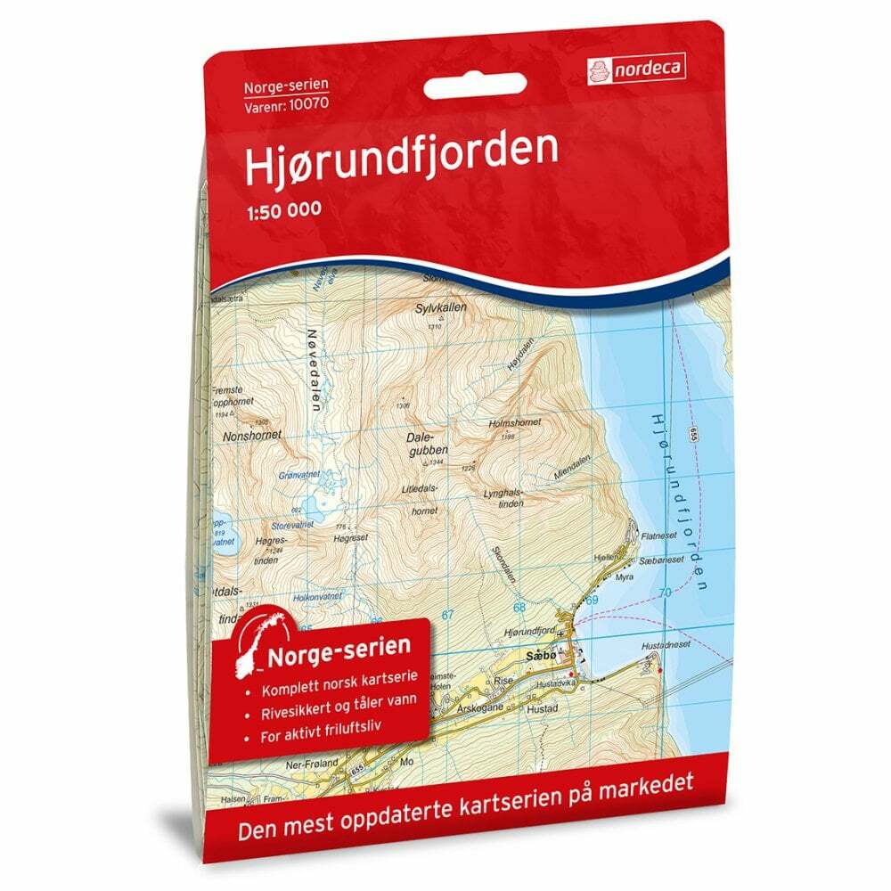 Hjørundfjorden – Nordeca 50k Hiking Map 10070