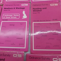 15 Vintage ORDNANCE SURVEY 1:50,000 Maps from 1970’s & 80’s Including 1st Series