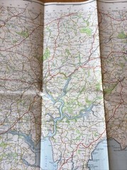 1961 Ordnance Survey One Inch Seventh Series Map 190 Truro And Falmouth