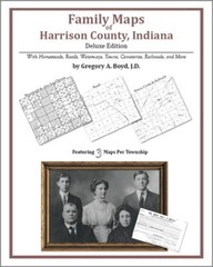 Family Maps Harrison County Indiana Genealogy IN Plat