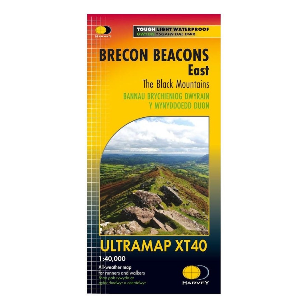 Pocket Size Map Brecon Beacons Black Mountain Mini XT40 Waterproof Walker Ultra