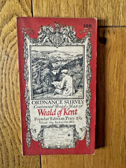 5 x Ordnance Survey Contoured Road Map 1920s 51 95 106 126 133 1 inch: 1 mile