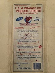 Fish-N-Map Company LA & Orange Co. Inshore Charts Map Pt Dume to Dana Pt. NEW