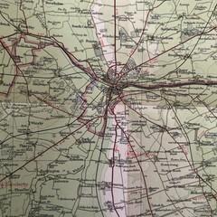 LINCOLNSHIRE Bartholomew Revised Contoured Half Inch Map sheet 30 Paper 1955