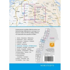 Sweden map 6: Ammarnas Hemavan Lill Bjorkvattnet Hiking, Kungsleden, Skiing