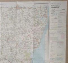 Ordnance Survey Landranger Map 156: Saxmundham, Aldeburgh & surrounding area.