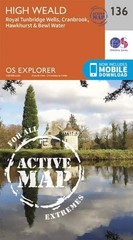 High Weald, Royal Tunbridge Wells (Map) OS Explorer Active Map