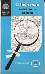 Ordnance Survey (OS) 1:25,000 First Series Map Sheet TG 11 Attlebridge