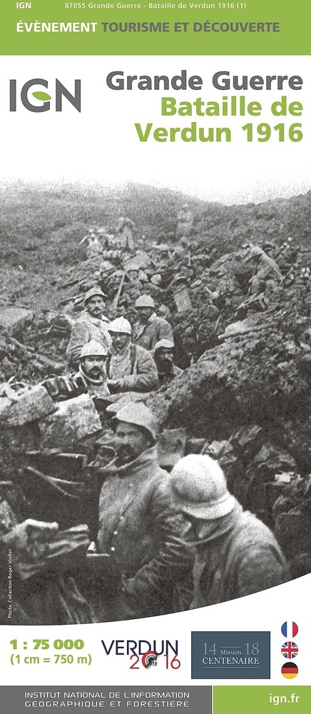 Institut Géographique National Bataille de Verdun – 1916 (Map) évènement