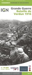 Institut Géographique National Bataille de Verdun – 1916 (Map) évènement