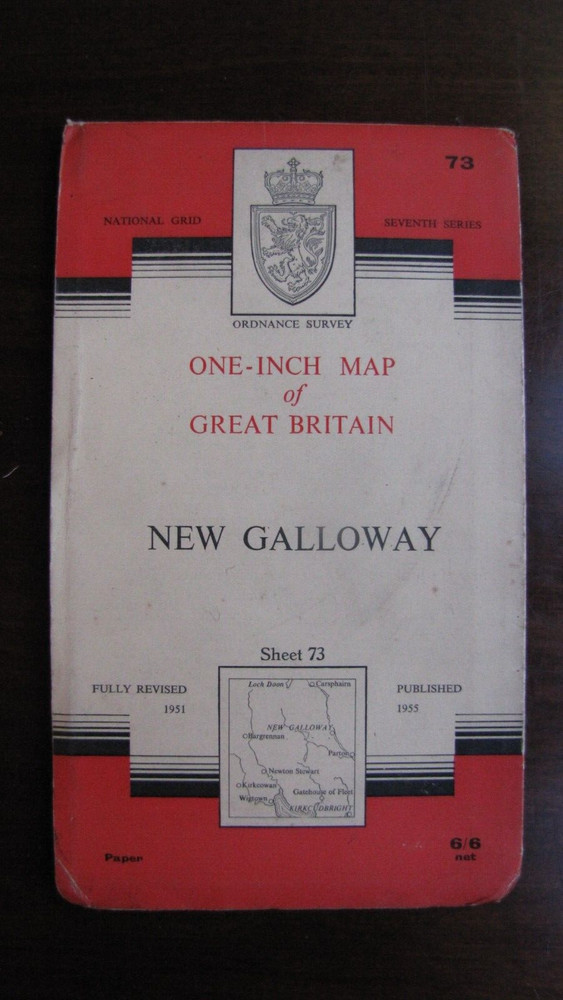 Ordnance Survey Map Of New Galloway 1955. Sheet 73