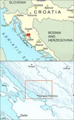 Paklenica National Park Walking and Trekking Map, Croatia – 1:25,000 scale