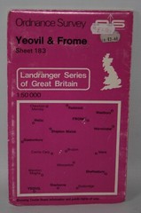 Ordnance Survey Landranger Map – Yeovil & Frome, Sheet 183 – 1974