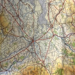 SOLWAY FIRTH 1966 Paper Ordnance Survey Quarter Inch Map Sheet 8 Isle of Man