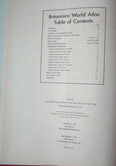 Vintage Encyclopedia Britannica World Atlas 1949 Hammond maps oversized book