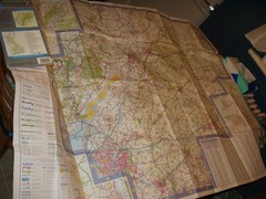 OS Travel Map for UK Tour 8 – COTSWOLDS & GLOUCESTERSHIRE Great condition 2007