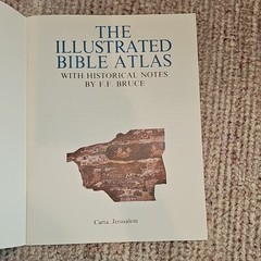 The Illustrated Bible Atlas by F.F. Bruce, Carta Jerusalem, Holy Land
