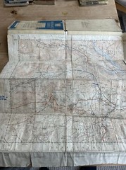 Ordnance Survey Sheet 43/18 SK18 1:25000 1951 Pass STUCK 43/17 Reverse Tatty