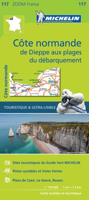 Normandy Coast – Zoom Map 117 by Michelin (Sheet map, folded)