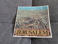 Jerusalem Vintage Fold Out Map Tourist Guide