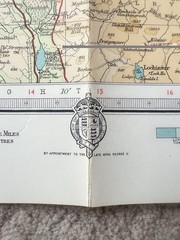 Bartholomew’s Map Ayrshire Scotland Vintage 60s 1962 Paper Half Inch FreePost UK