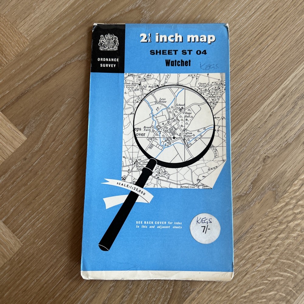 WATCHET Ordnance Survey Sheet ST04 Two & Half Inch MAP 1962 Williton Carhampton