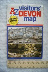 1988 Geographers A-Z Visitors’ Map of Devon. Full colour with index, edition 17