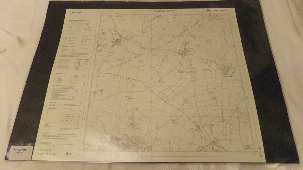Ordnance Survey (OS) 1:10 000 Original Sheet Map, WARWICKSHIRE SP 46 NW, 1992