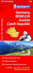Germany, Benelux, Austria, Czech Republic – Michelin National Map 7… Sheet map