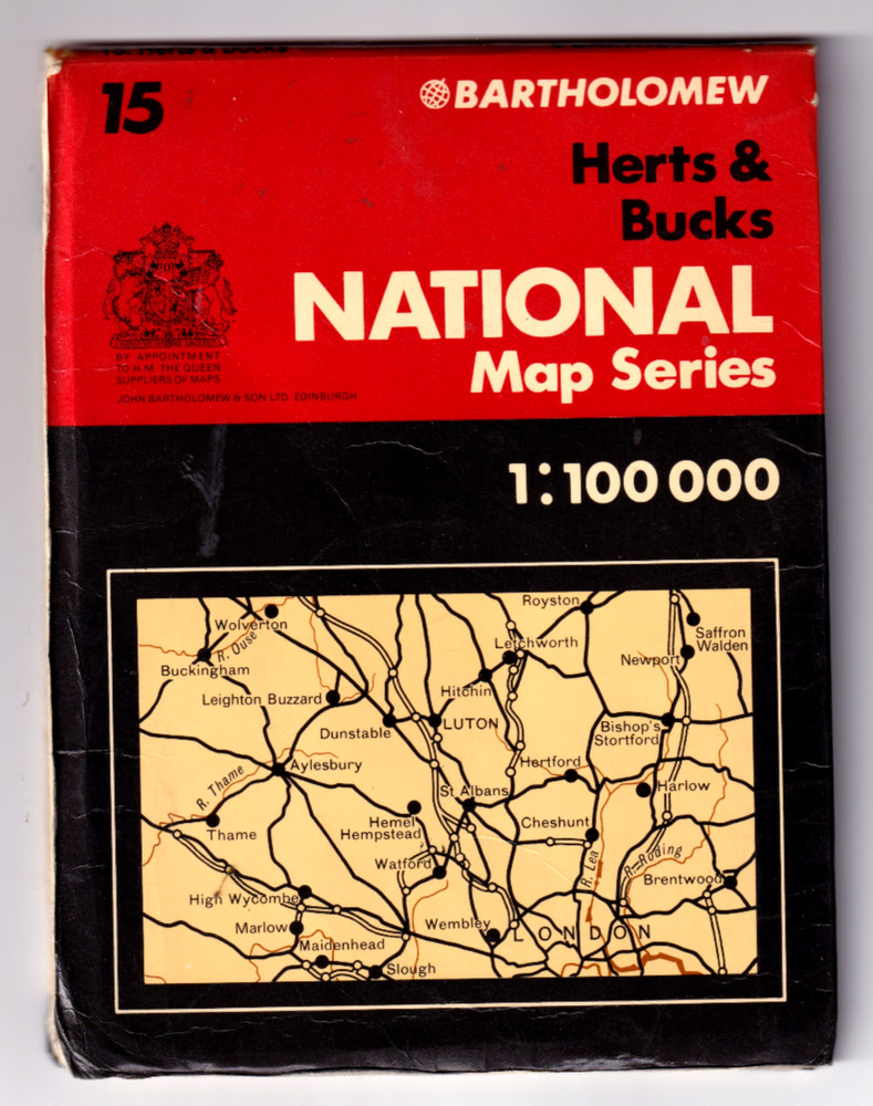 HERTS & BUCKS – Bartholomew National Map Series