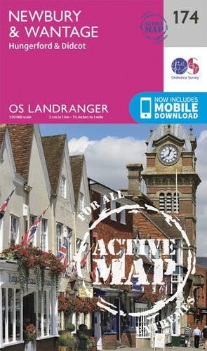 Newbury & Wantage, Hungerford & Didcot (Map) OS Landranger Active Map