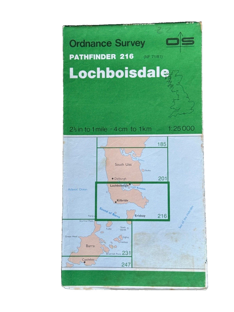 OS Ordnance Survey, Pathfinder Map, Sheet: 216 Lochboisdale